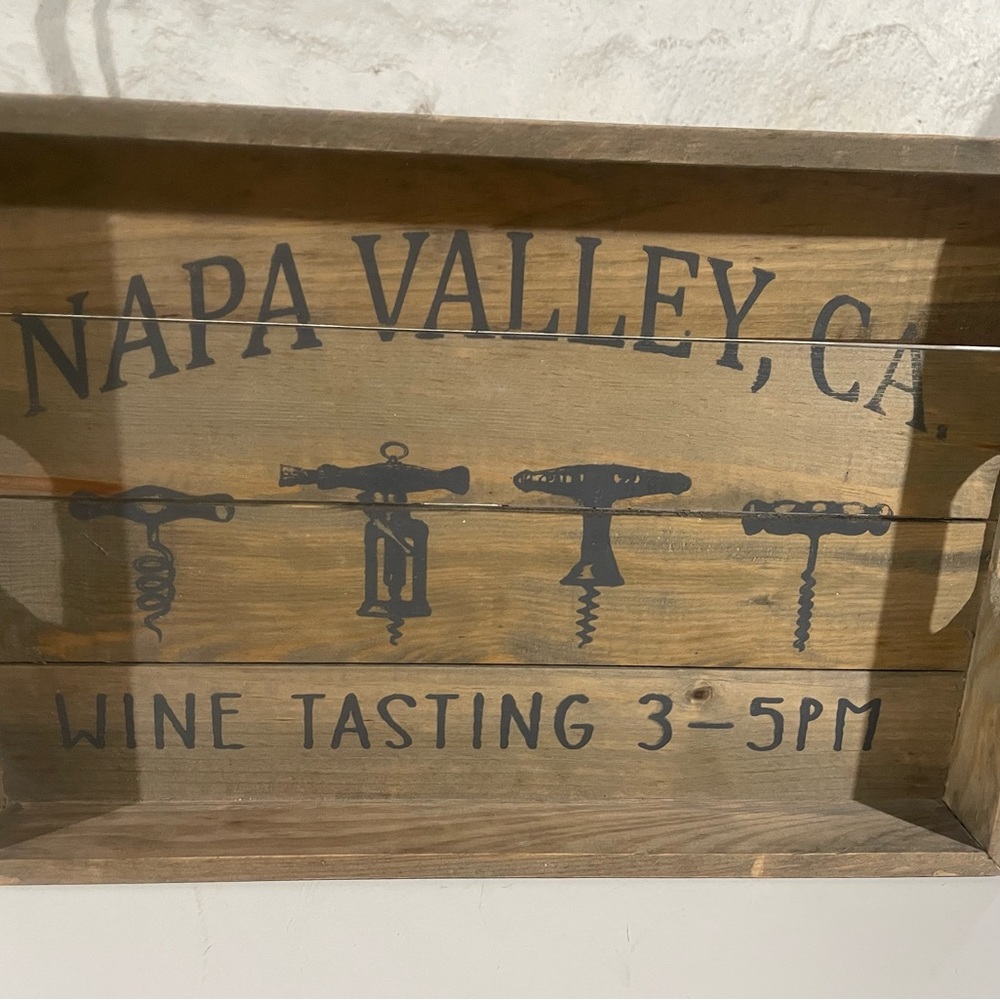 Wooden display tray